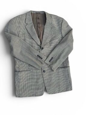 Dillard’s Men’s Calvin Klein Sport Coat Blazer Made in USA Check vintage luxury